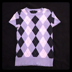 JCREW Argyle Light Pullover Sweater